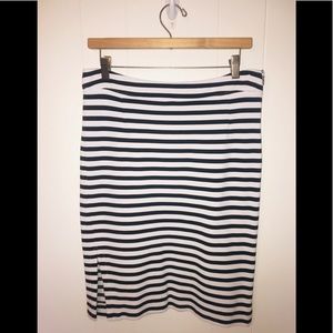 Banana republic striped skirt size 8